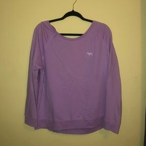 PINK Sweatshirt with Open Back Size: L